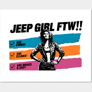 Jeep girl FTW! Posters and Art